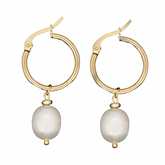 Josie Freshwater Pearl Earrings Gold